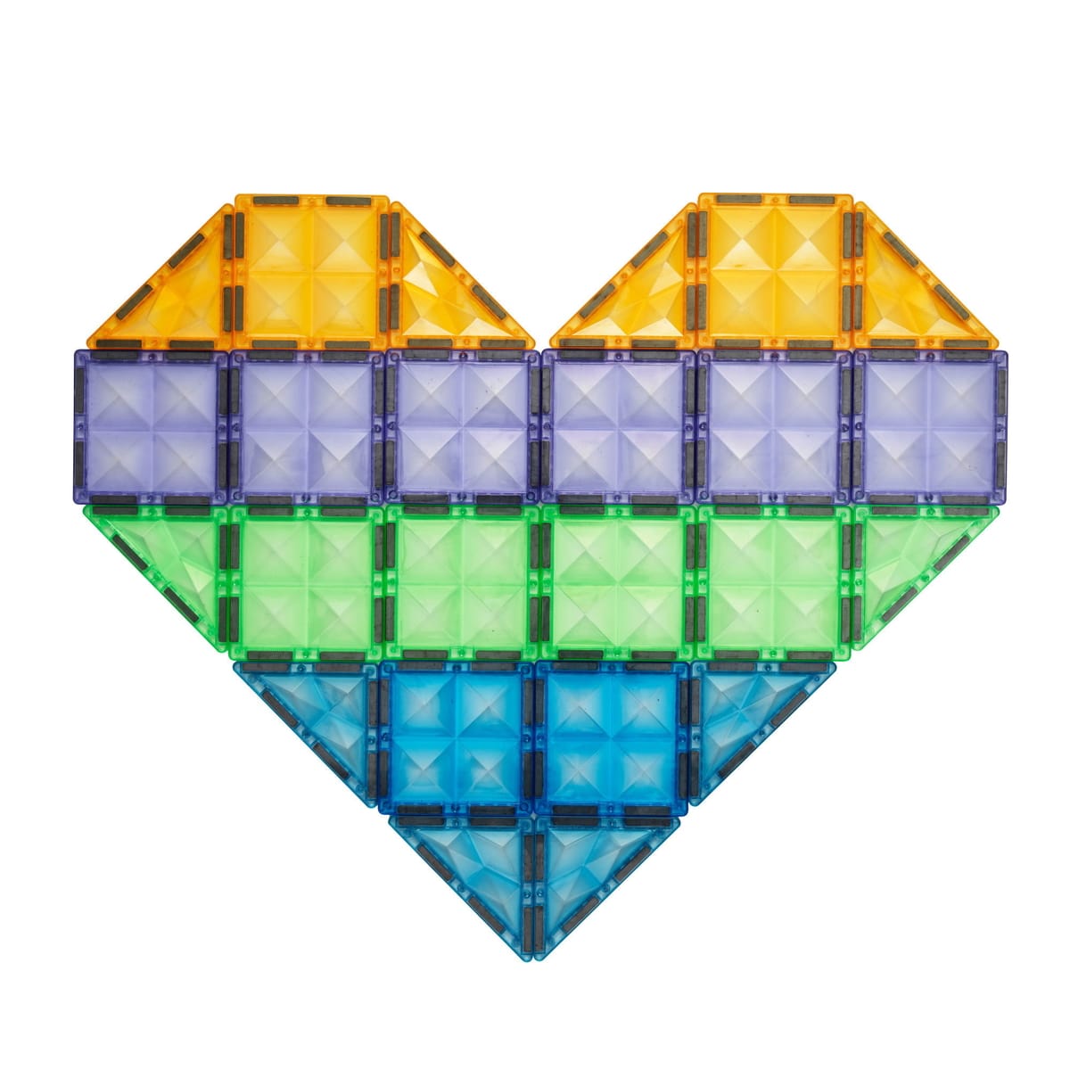 Magnetiska Byggplattor 100-Delars Megakit