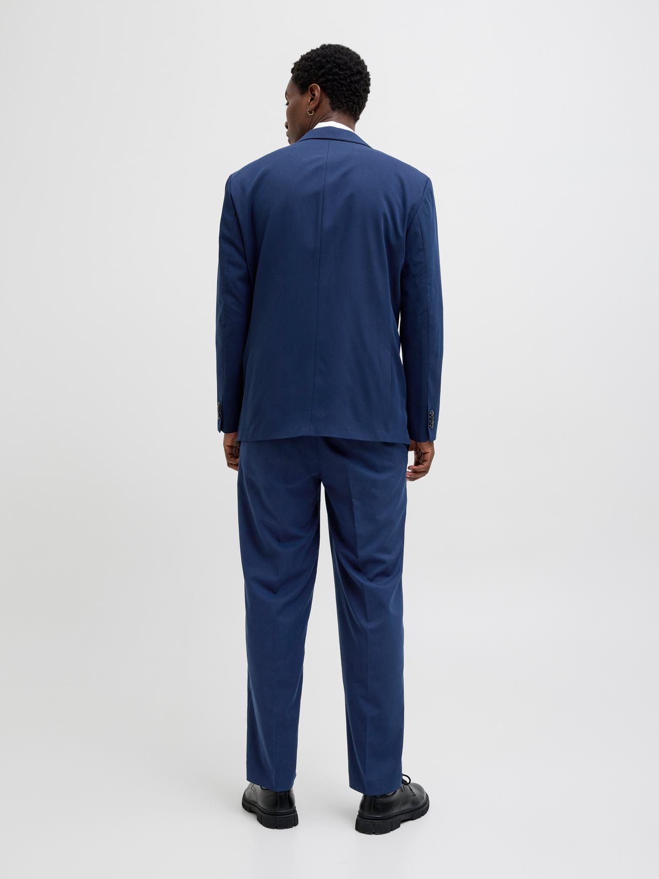 JPRFRANCO Mörkblå Avslappnad Kavaj