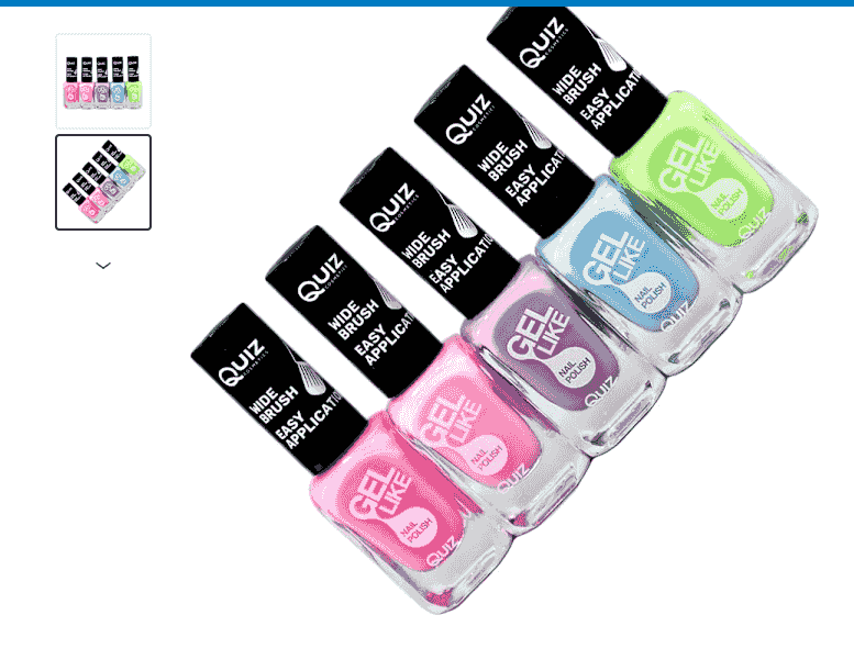 5-pack Pastellfärgade Nagellack Set