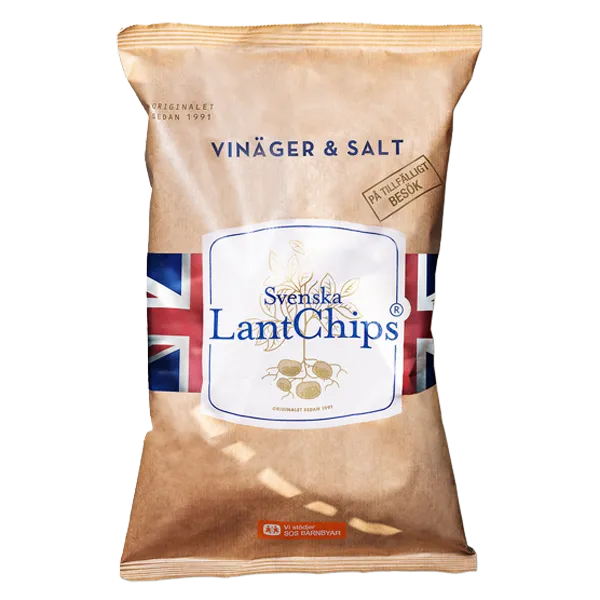 Lantchips Salt och Vinäger 200g