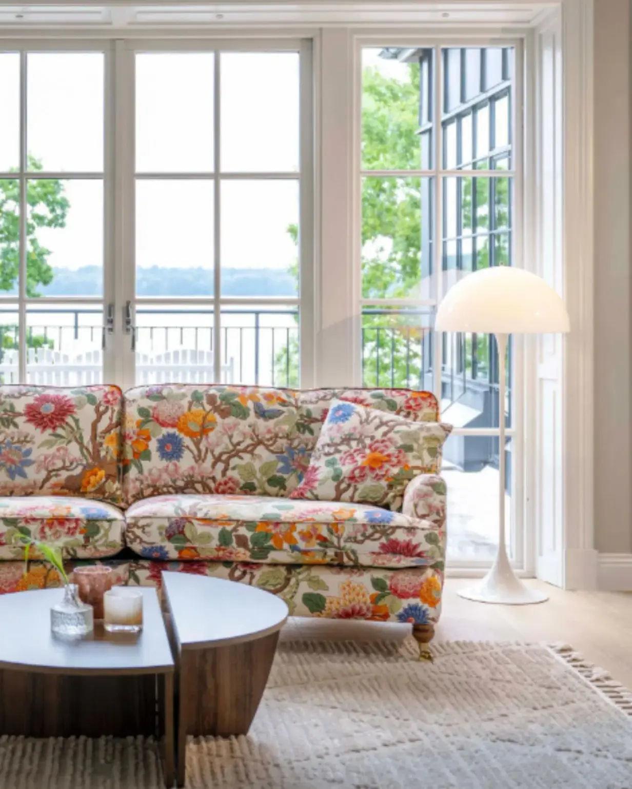 Capri 4-sits Soffa i Newlin Blanc