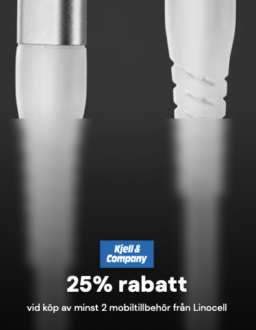 25 % rabatt vid köp av minst 2 mobiltillbehör från Linocell