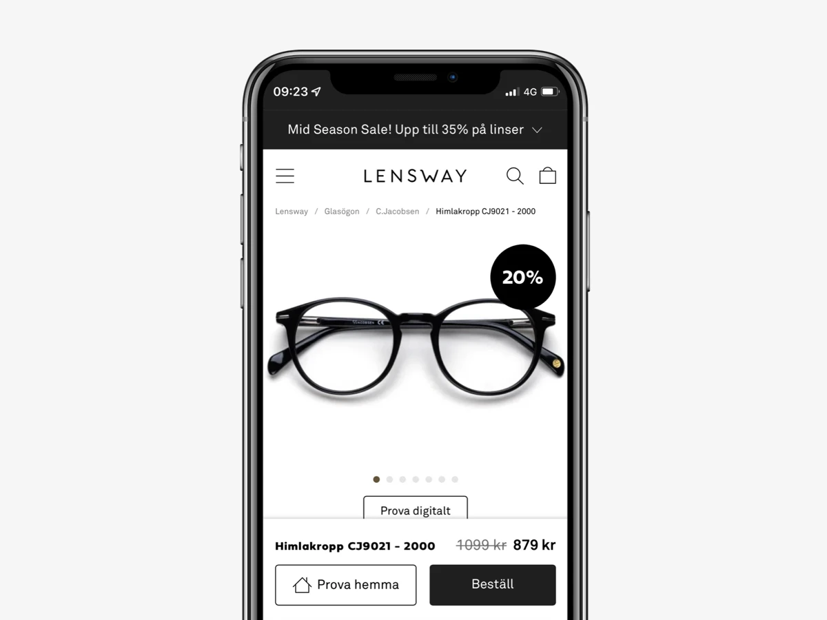 2 för 1 på glasögon – extra par gratis