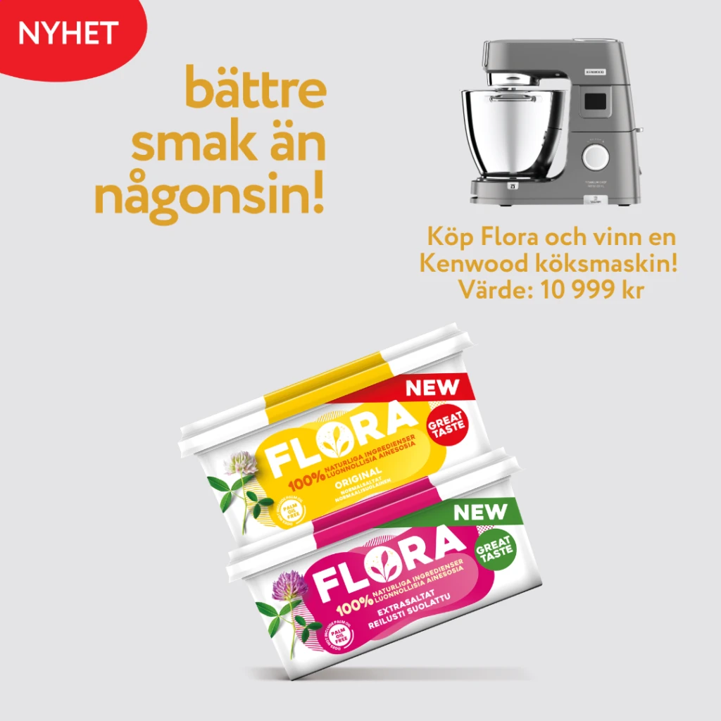 10 kr Cashback på Flora-produkter