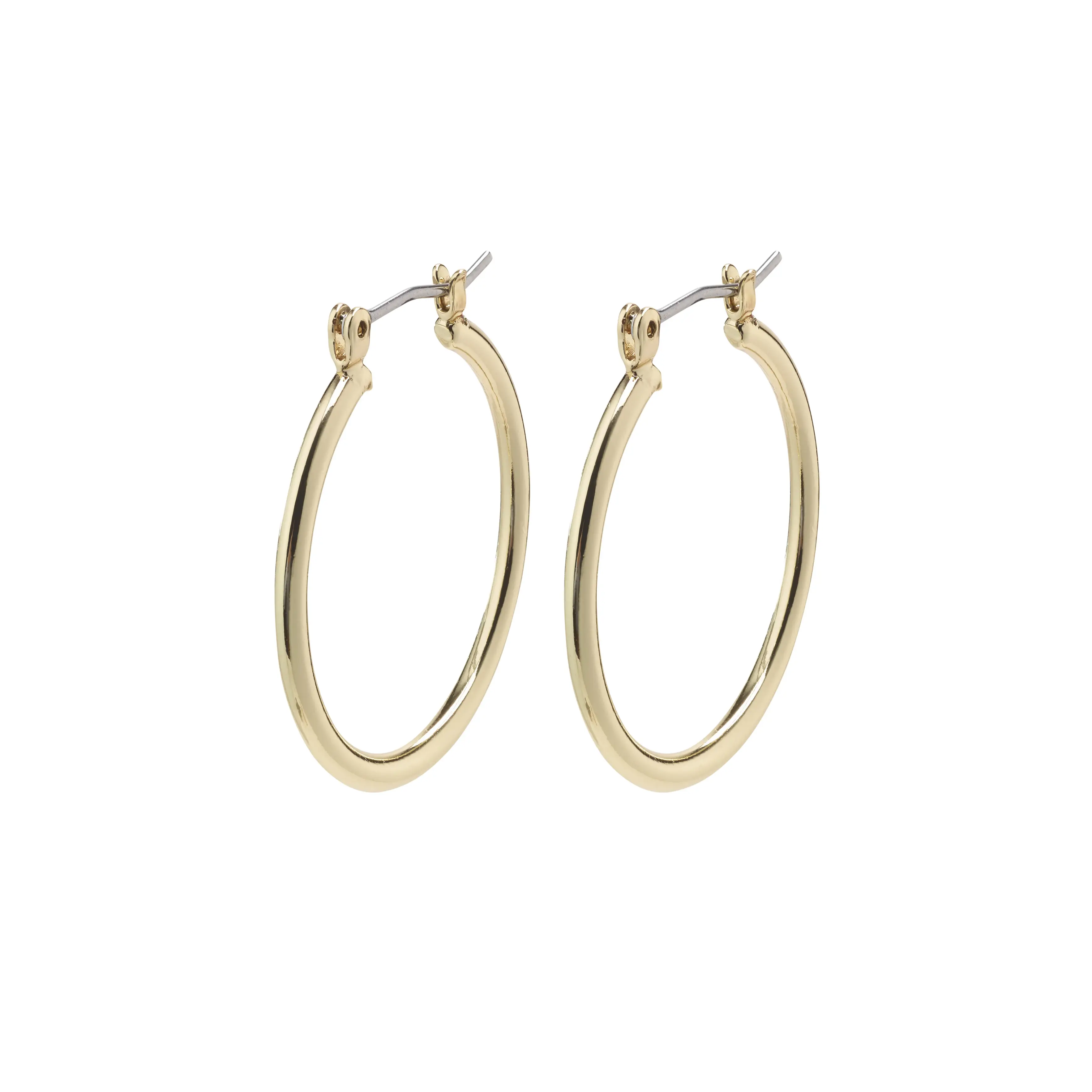 LAYLA Gold-Plated Medium Hoop Earrings
