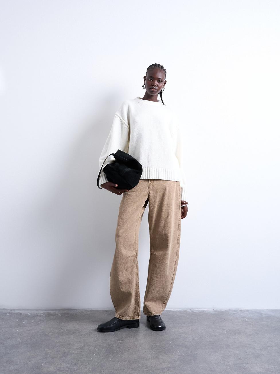 TSSALLY White Clear Pullover Top