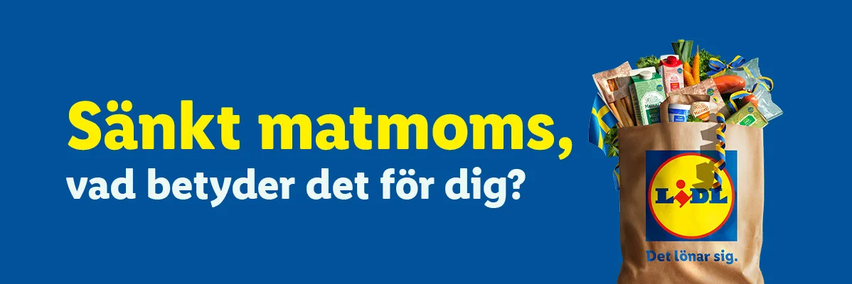 16/3 alla våra Matriket sänks motsvarande HELA momsen.