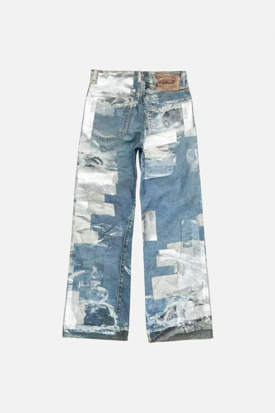 Acne Studios Mid Blue Printed Jeans