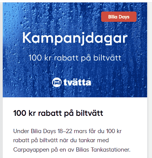 Bilia Days – Erbjudanden hos Biliafamiljen