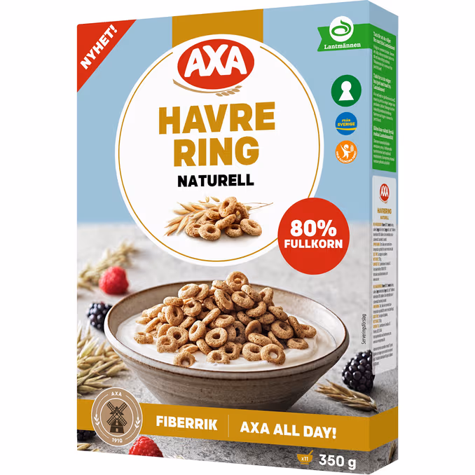 Axa Havreringar Naturell 2 x 350 g