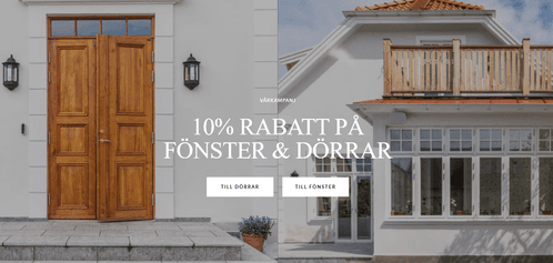 10% RABATT PÅ FÖNSTER & DÖRRAR
