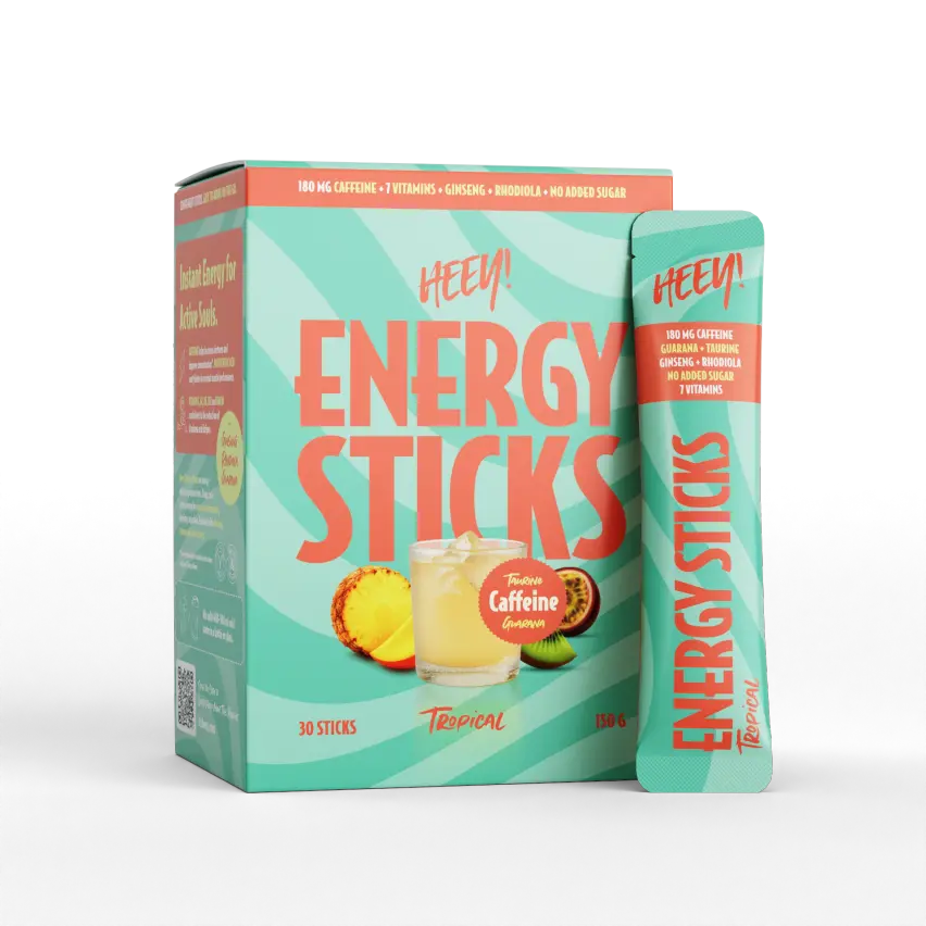 Heey! Energy Sticks Koffein Guarana Tropical 30 st