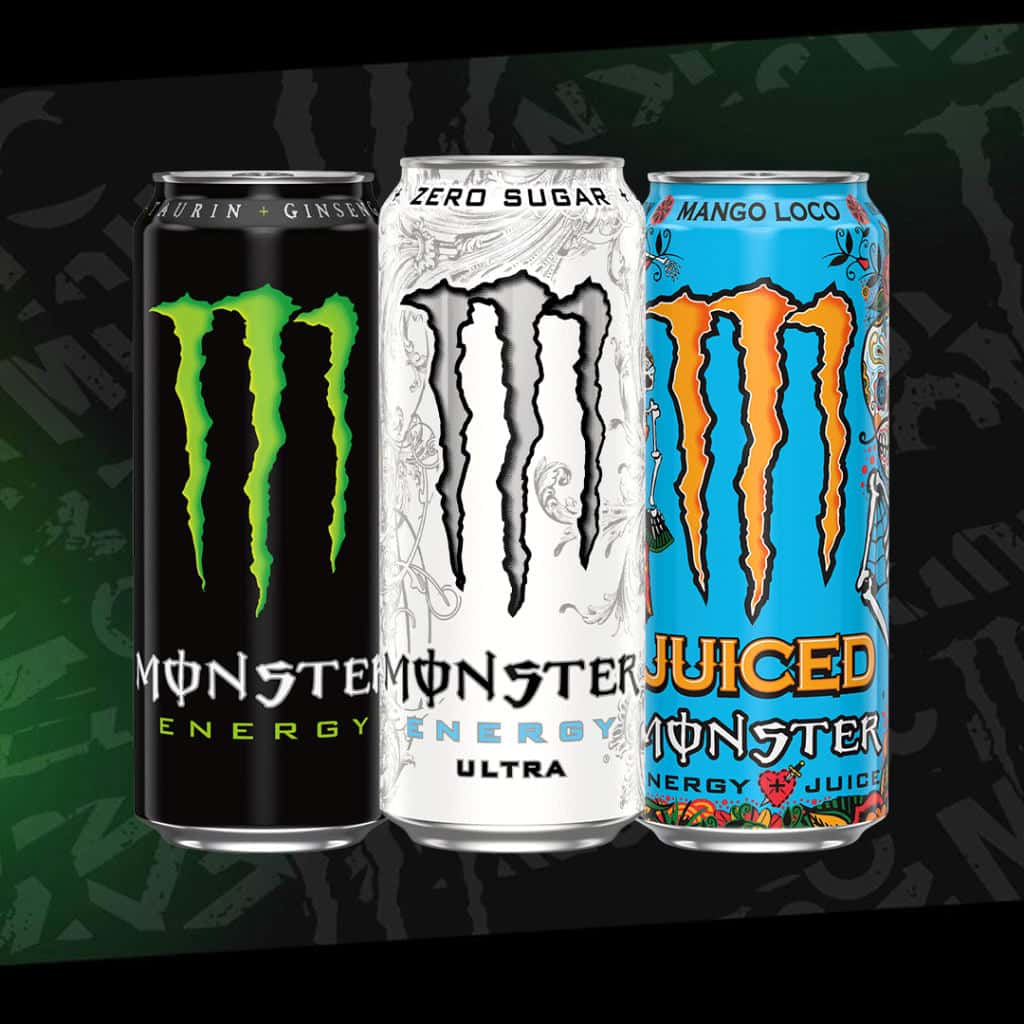 Få 3 kr cashback på Monster 500 ml.