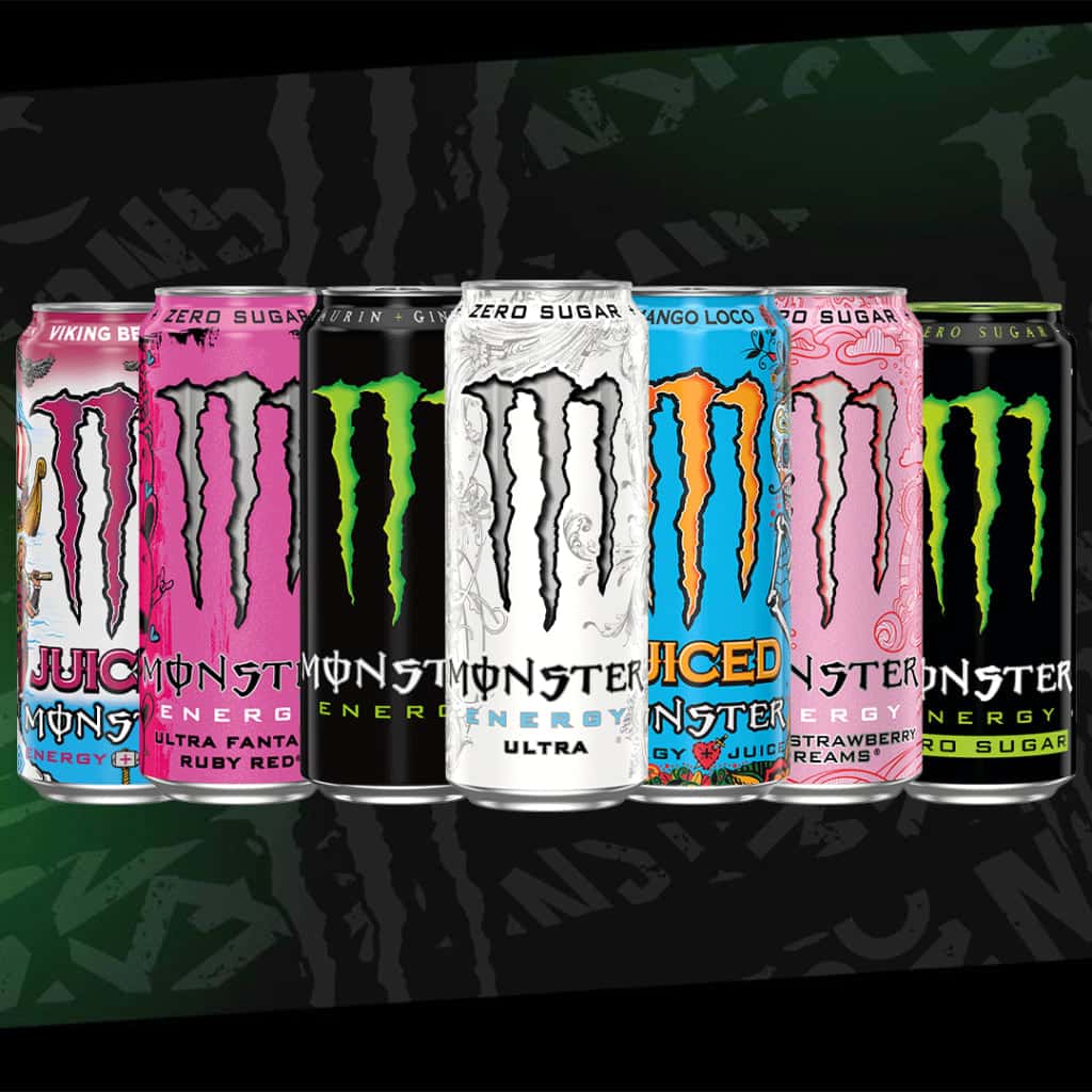 Få 3 kr cashback på Monster 500 ml.