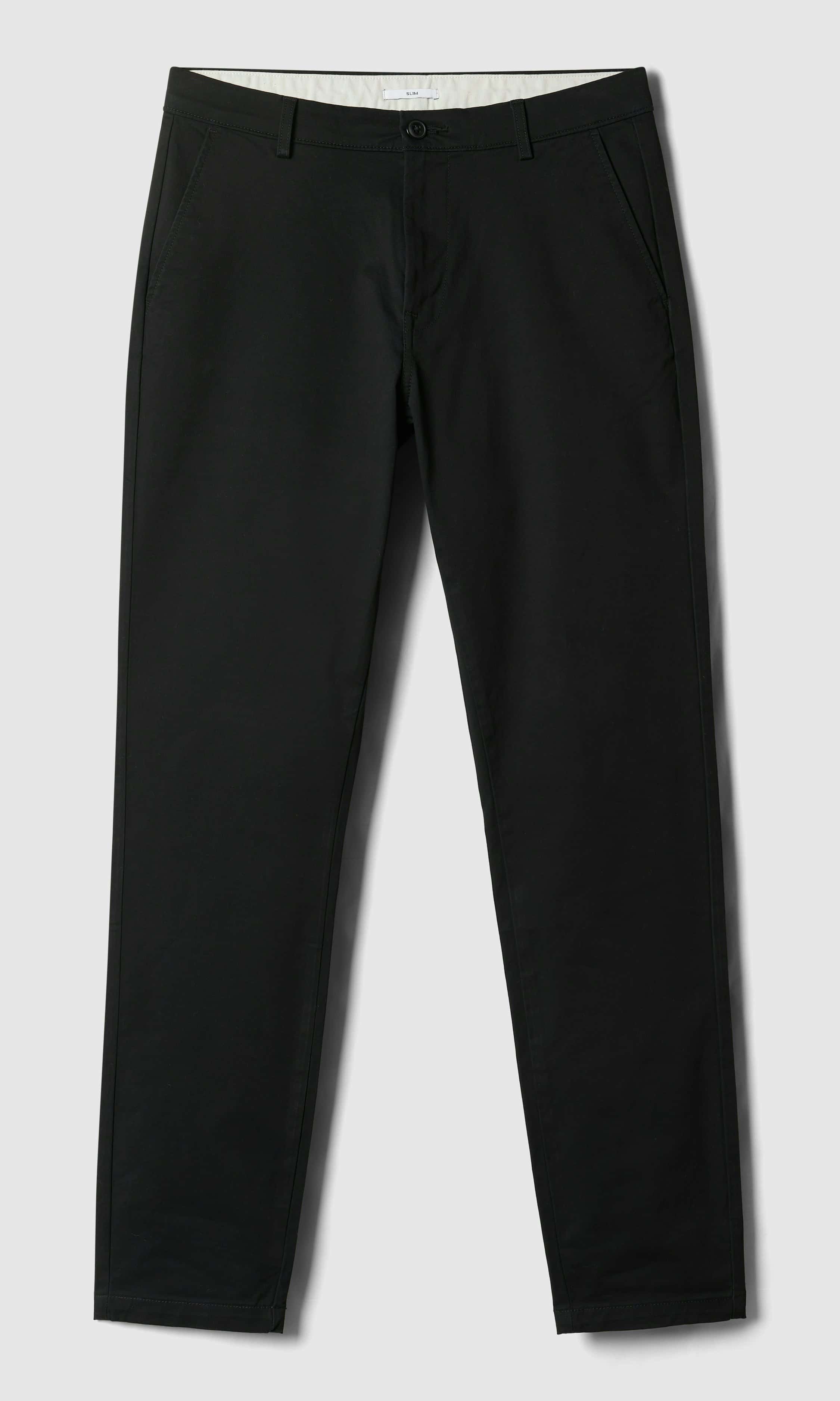 Vailent Slim Svarta Chinos Herr