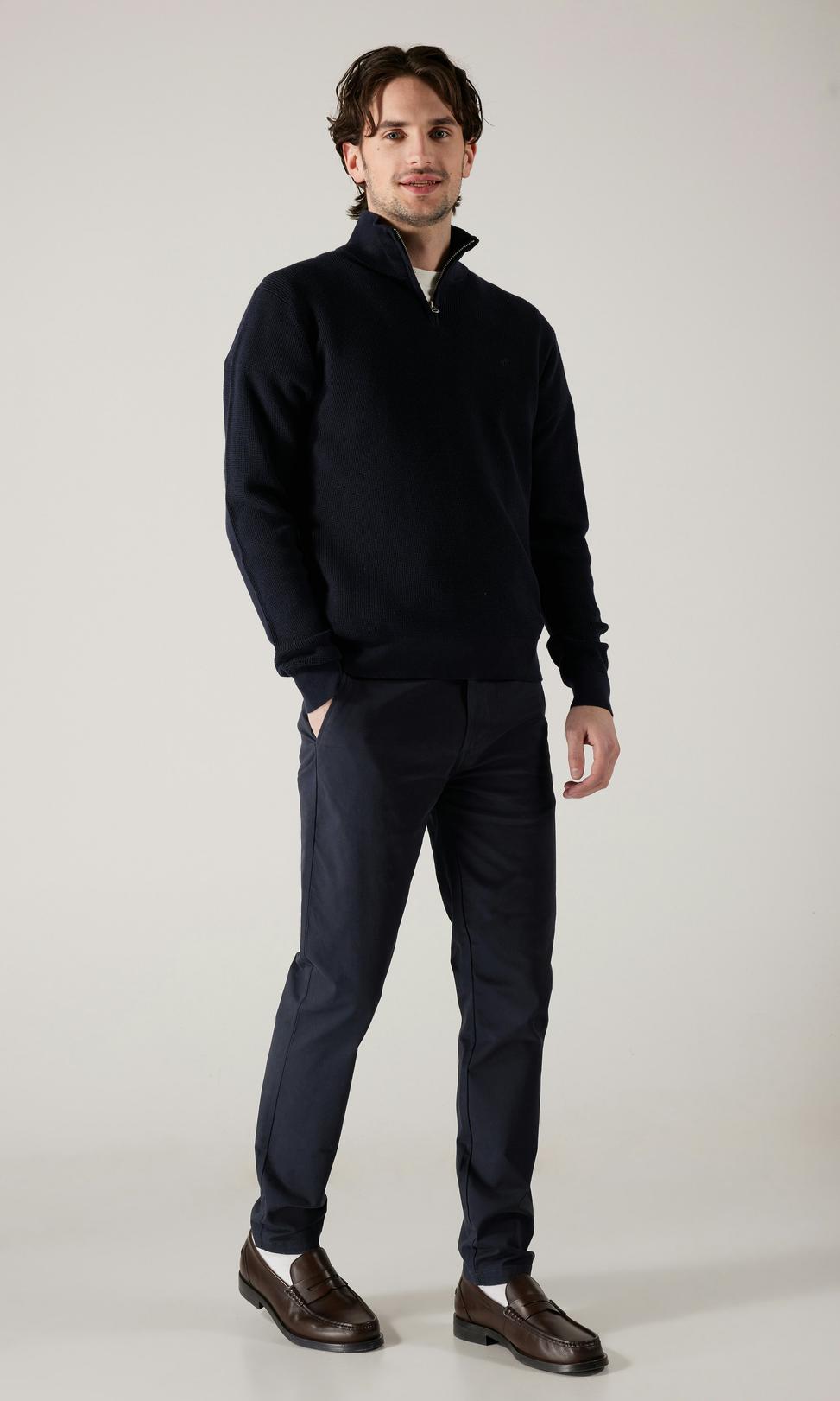 Vailent Slim Marinblå Herrchinos