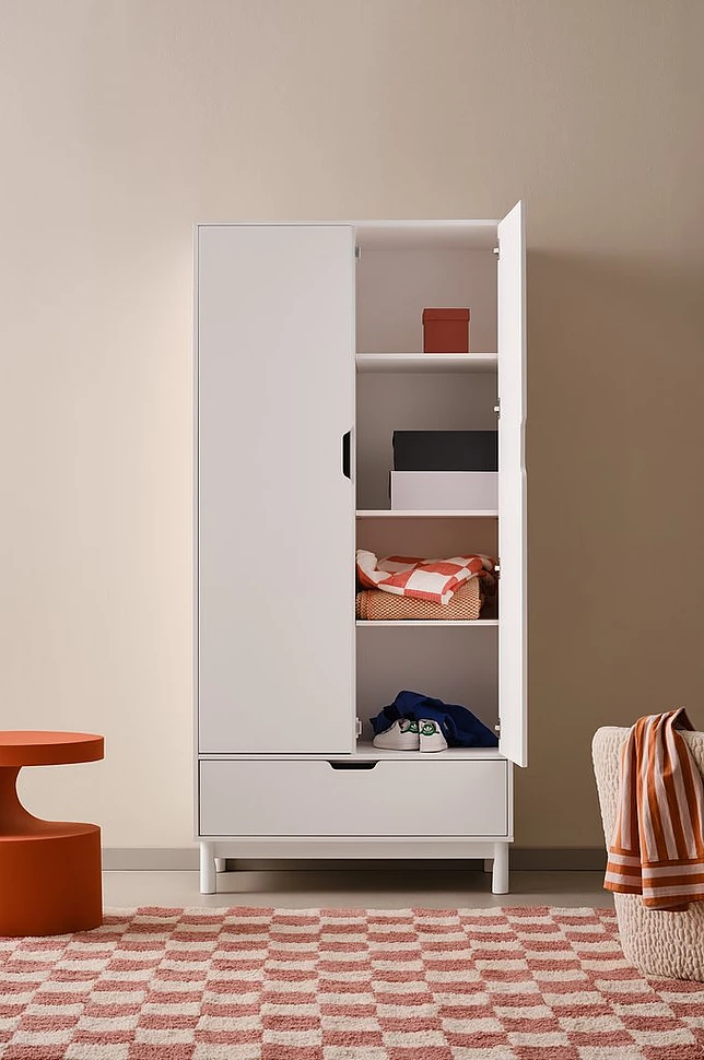 CAMPO garderob med 2 dörrar vit