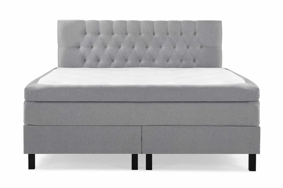 Bedly Lucky Kontinentalsäng 180x200 cm Mellangrå