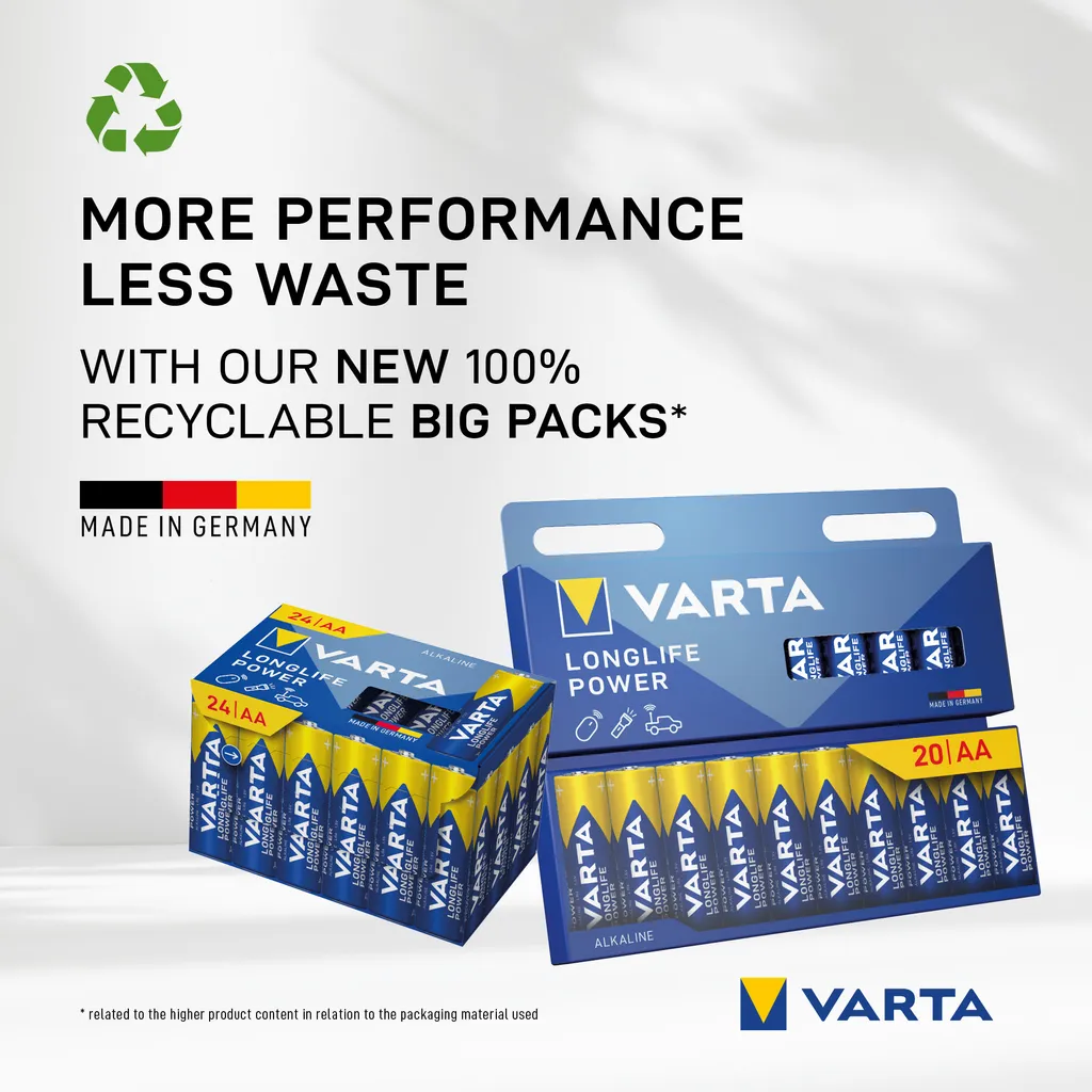 Varta Longlife Power AA Batterier 100-pack