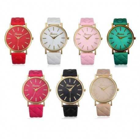 Elegant Klocka med Mönstrat Armband