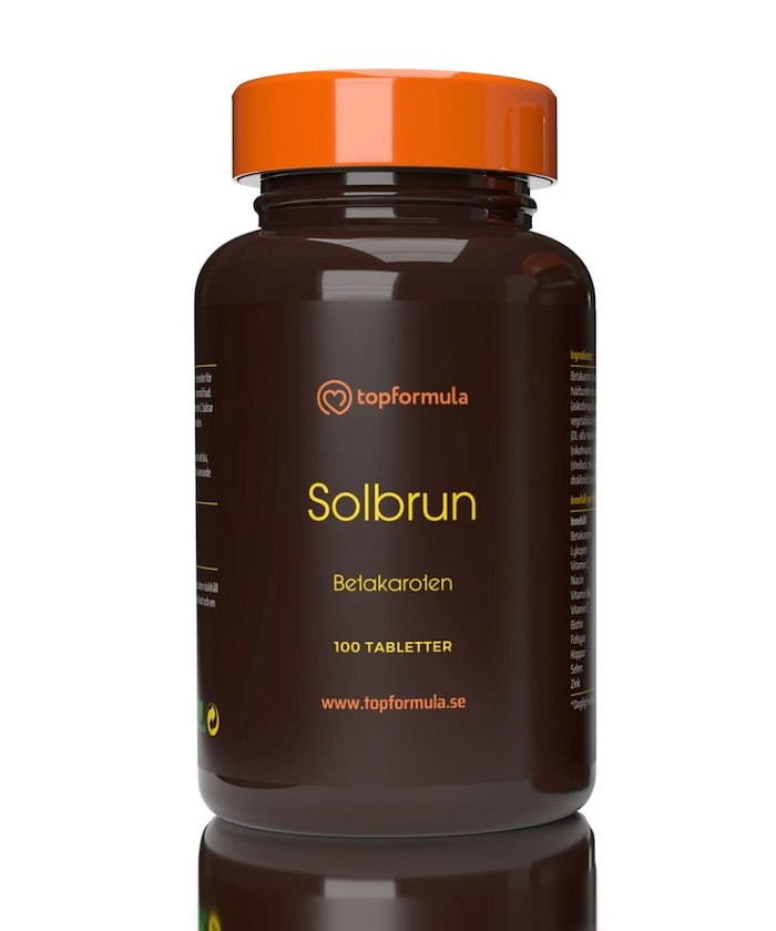 Topformula Solbrun Betakaroten 100 mg 100 tabletter