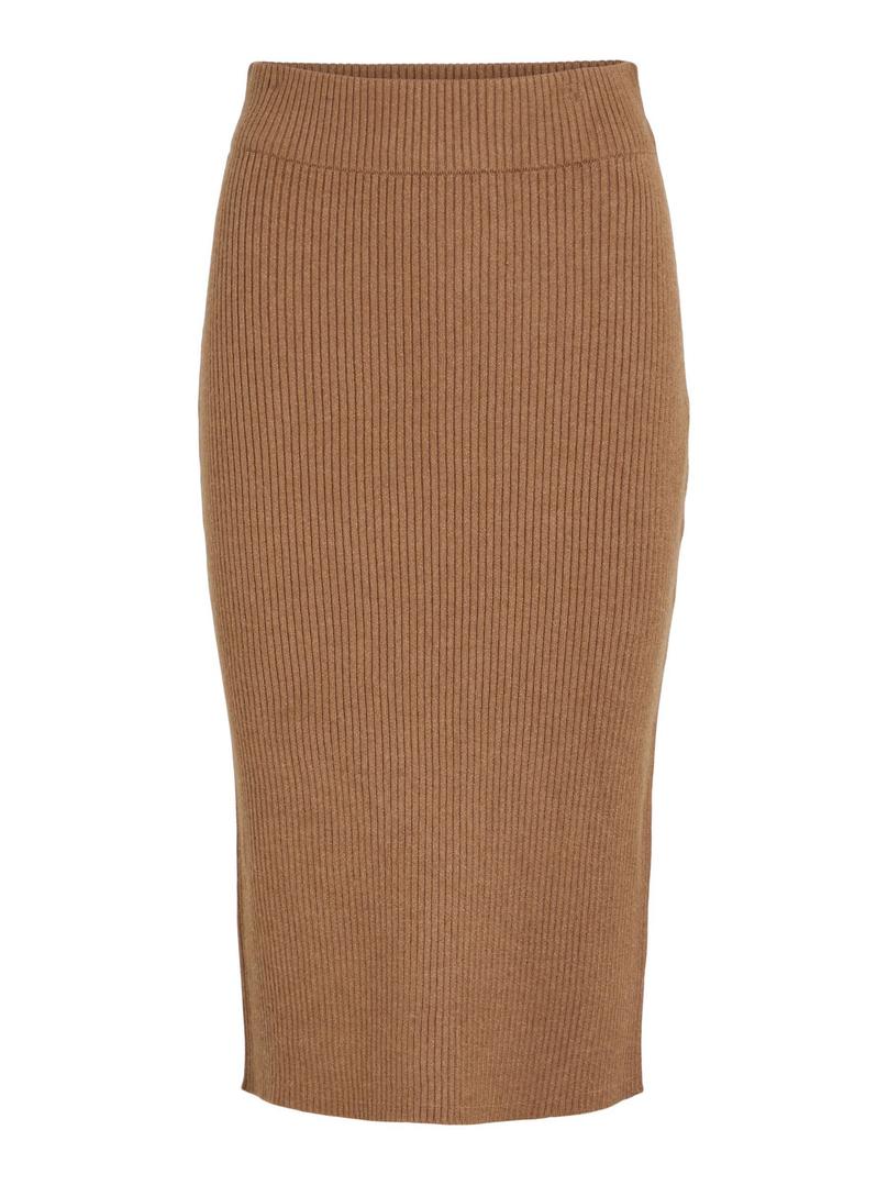 VILIOMY Brun Öppen Stickad Kofta