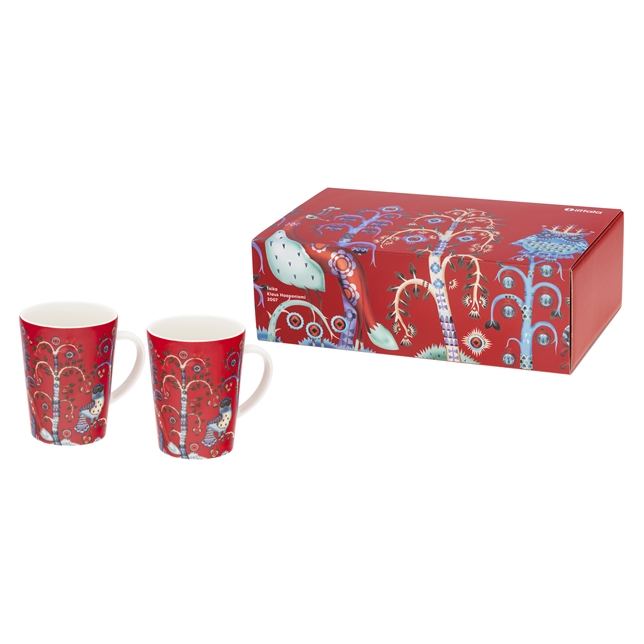 Iittala Taika Röd Mugg 0,3L Set