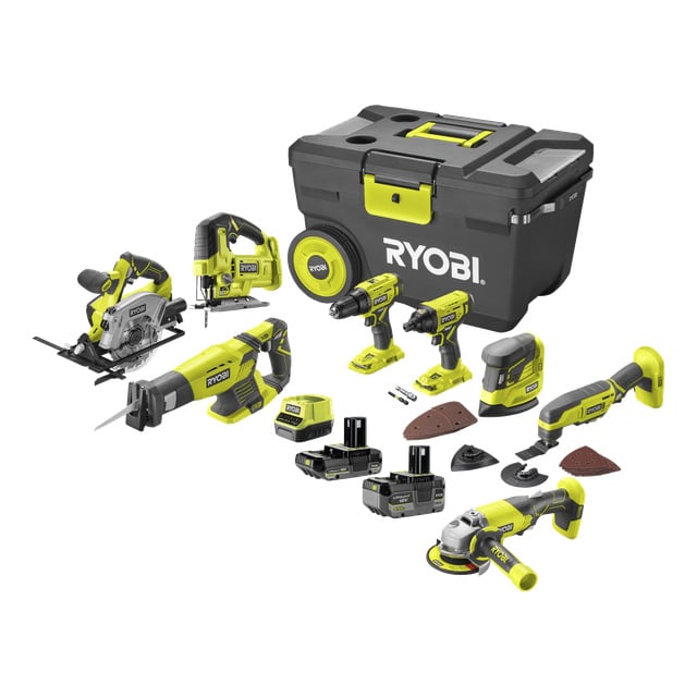 Ryobi ONE+ 18V Verktygspaket 12 Delar