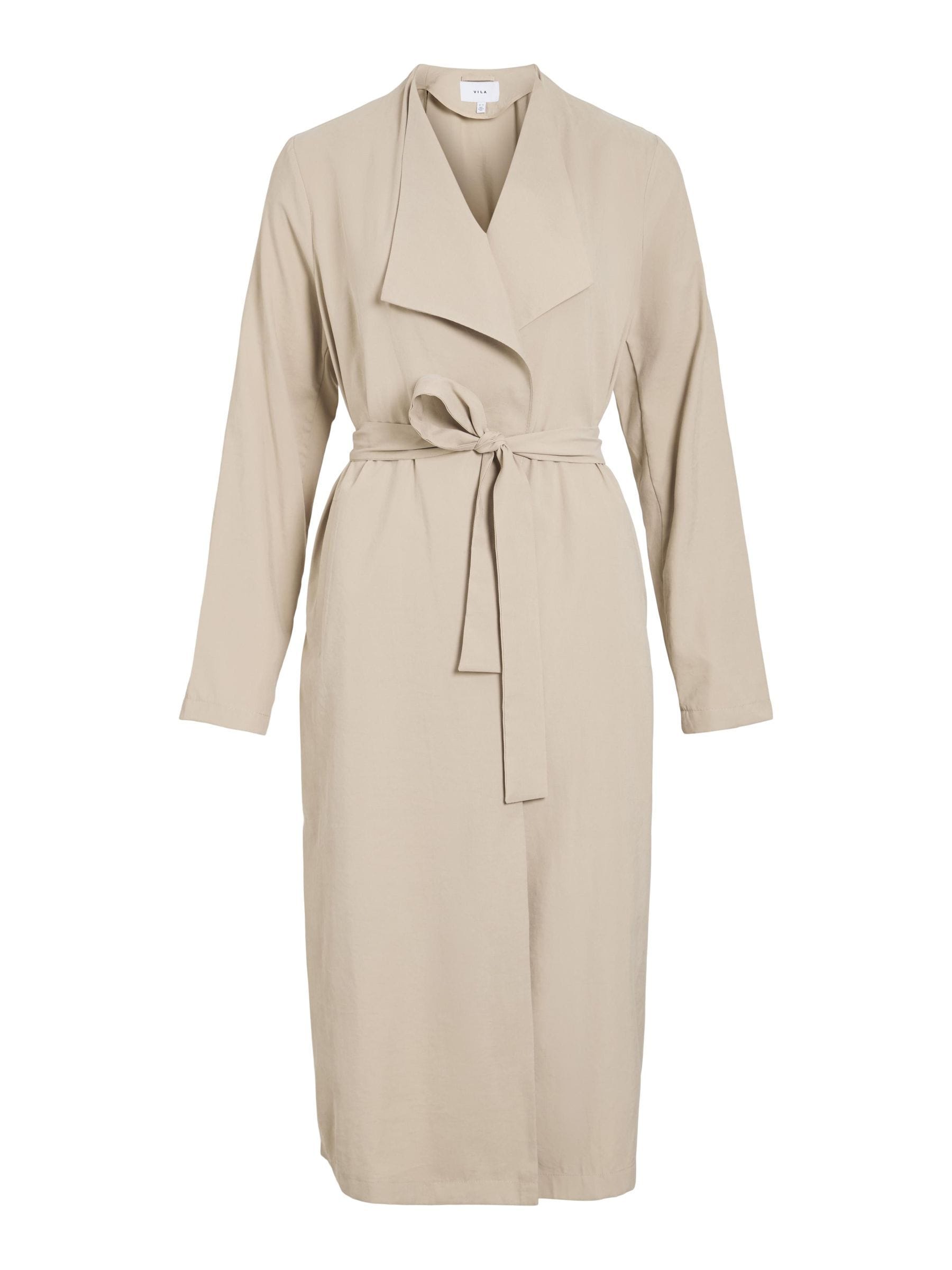 Elegant grön trenchcoat med skärp