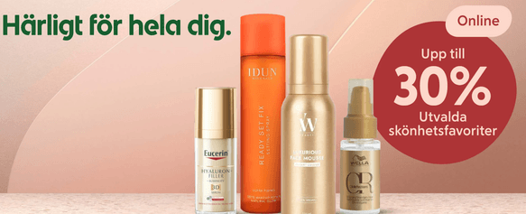 Vårens skönhetsfavoriter - upp till 30% online