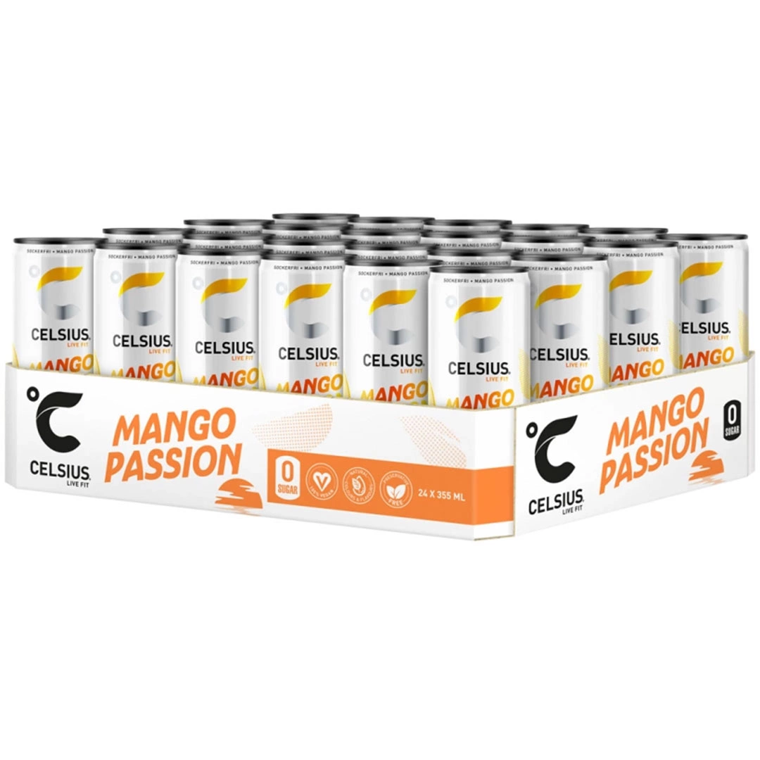 24 x Celsius Mango Passion 355 ml