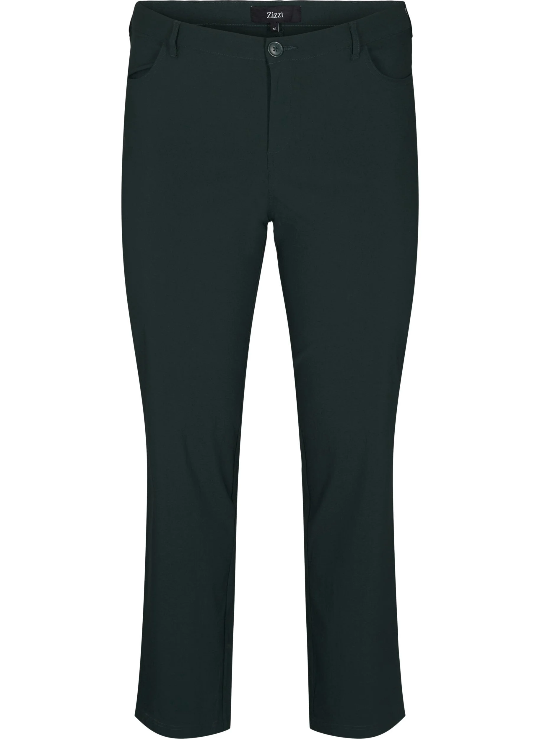 Klassiska gröna byxor i viskosblandning