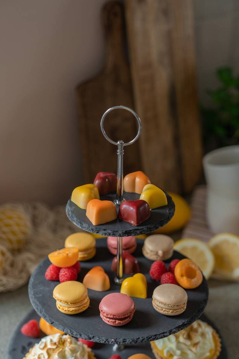 Våningsfat i Sten med Tre Nivåer