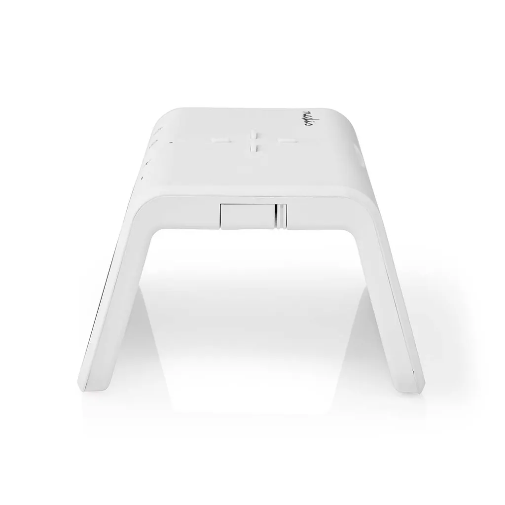 Nedis Väckarklocka med Trådlös Qi-laddning 15W Vit