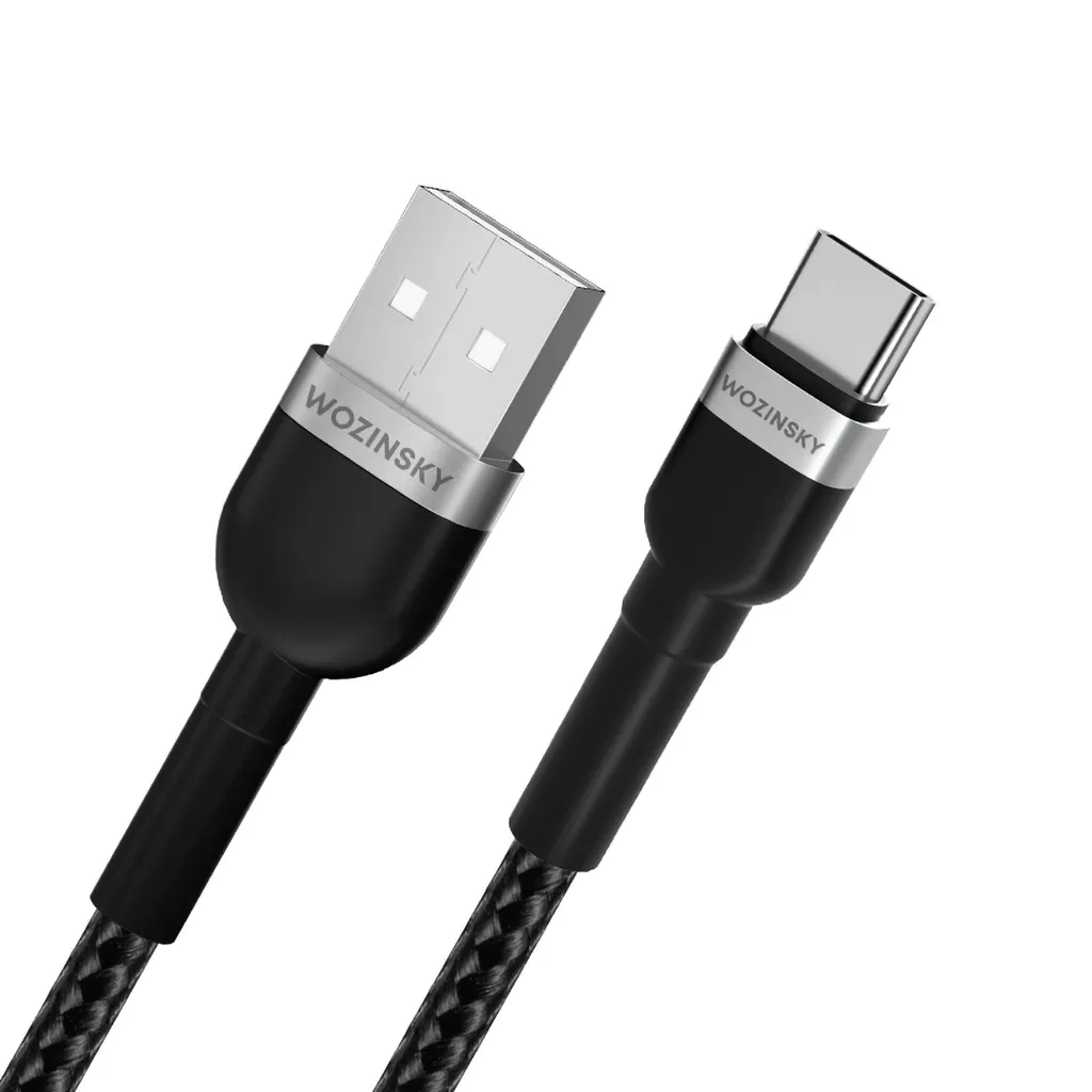 Wozinsky USB-A till USB-C kabel 1m svart