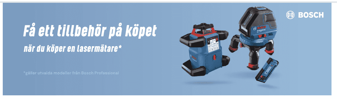 Bosch Professionell Lasernivåkampanj