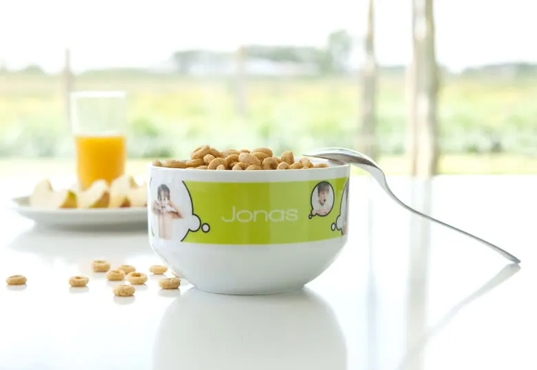 Personlig keramikskål med eget motiv