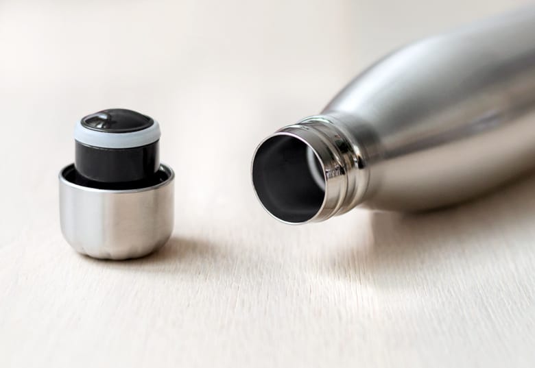 Personlig rostfri vattenflaska med text