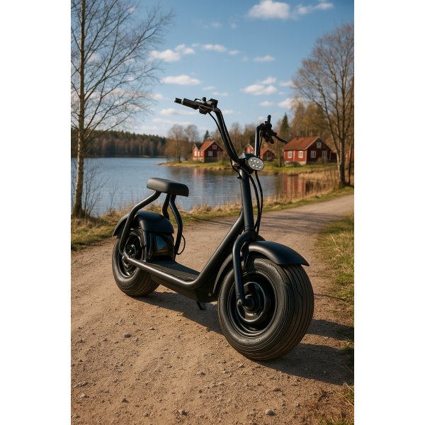 Elscooter Fatbike 1000W Elektrisk 30 km/h