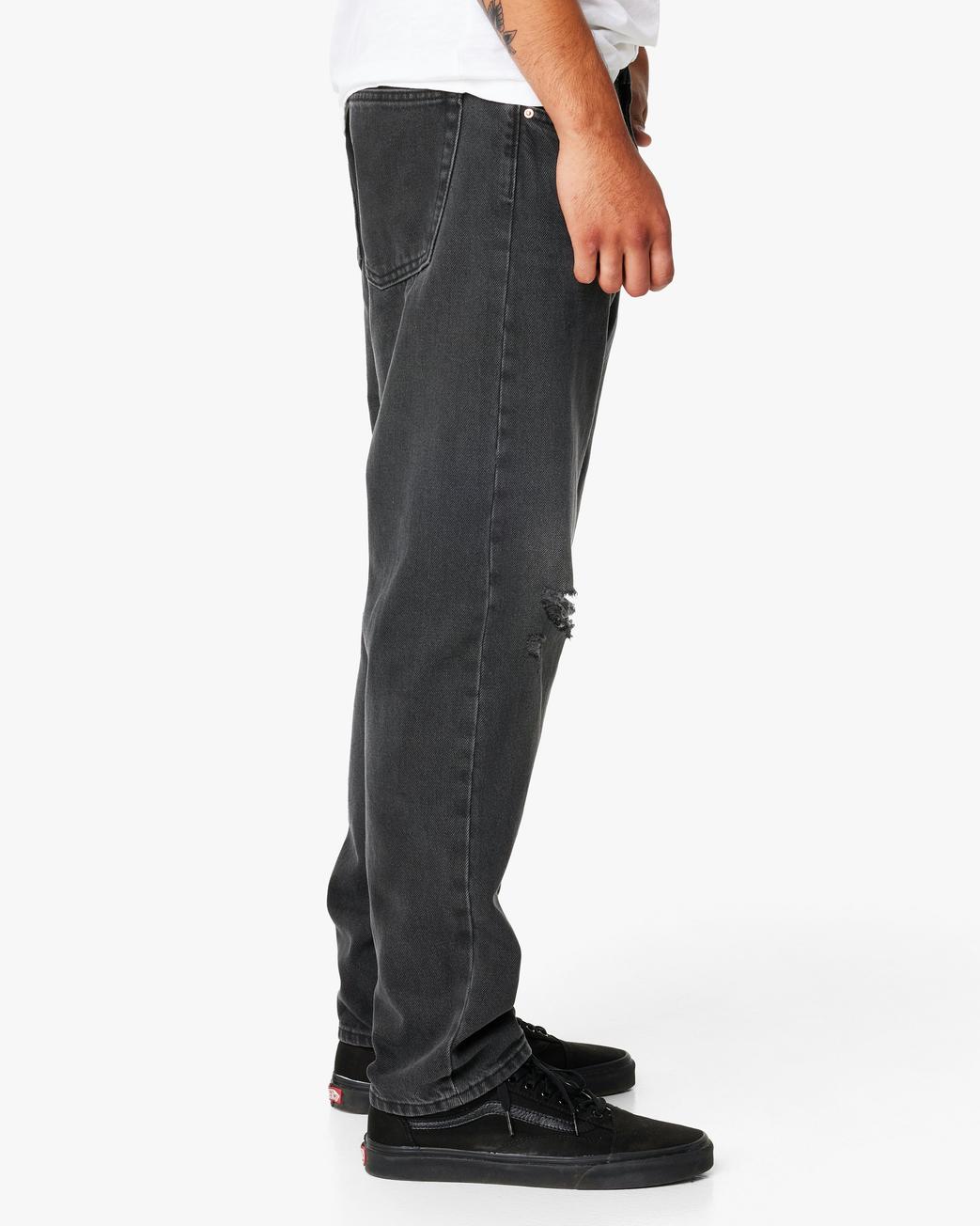 Vailent Mörkgrå Ripped Svarta Jeans Herr