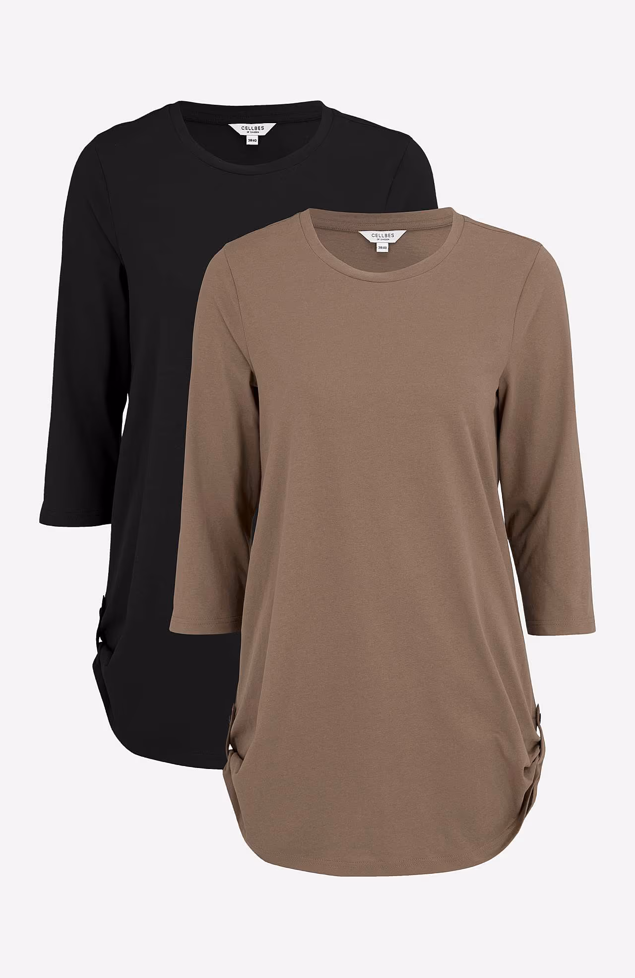 Trikåtunika 2-pack Alexia Vit och Svart