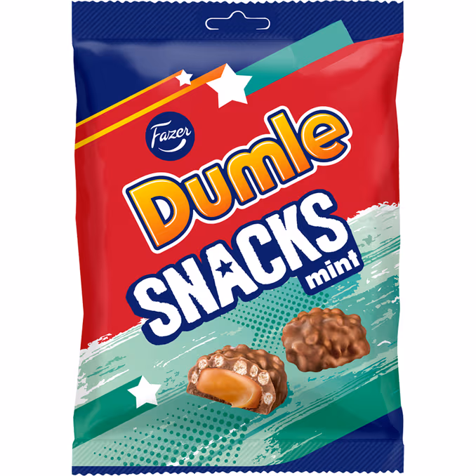 Dumle Snacks Mint 2 x 160 g från Fazer