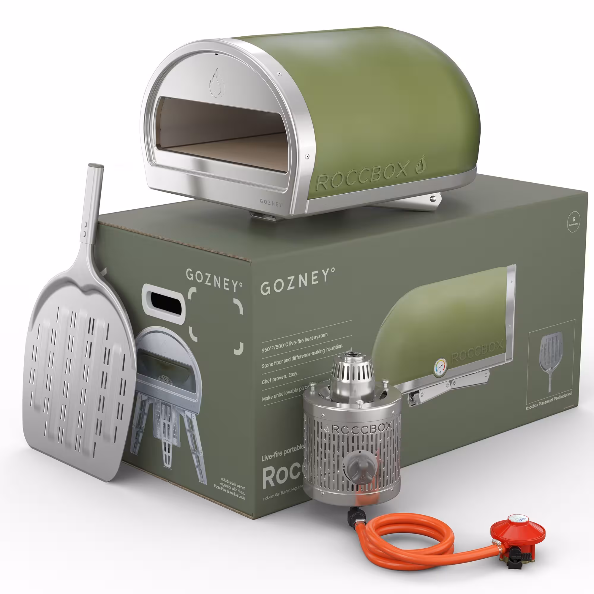 Gozney Roccbox Pizzaugn Olivgrön