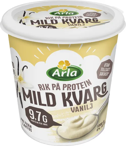 Arla Vanilj Mild Kvarg 1 kg.