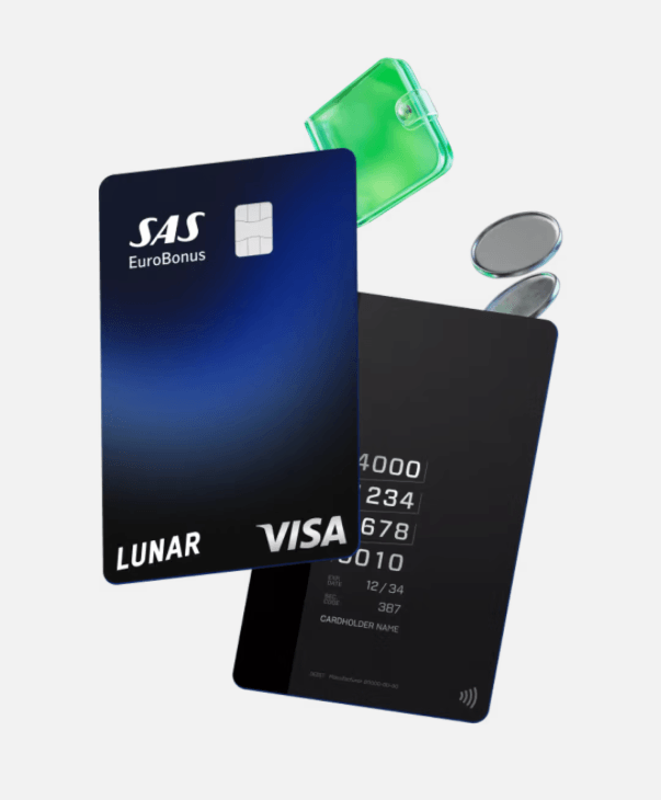 Skaffa SAS EuroBonus Lunar-kort – få 5 000 Eurobonuspoäng