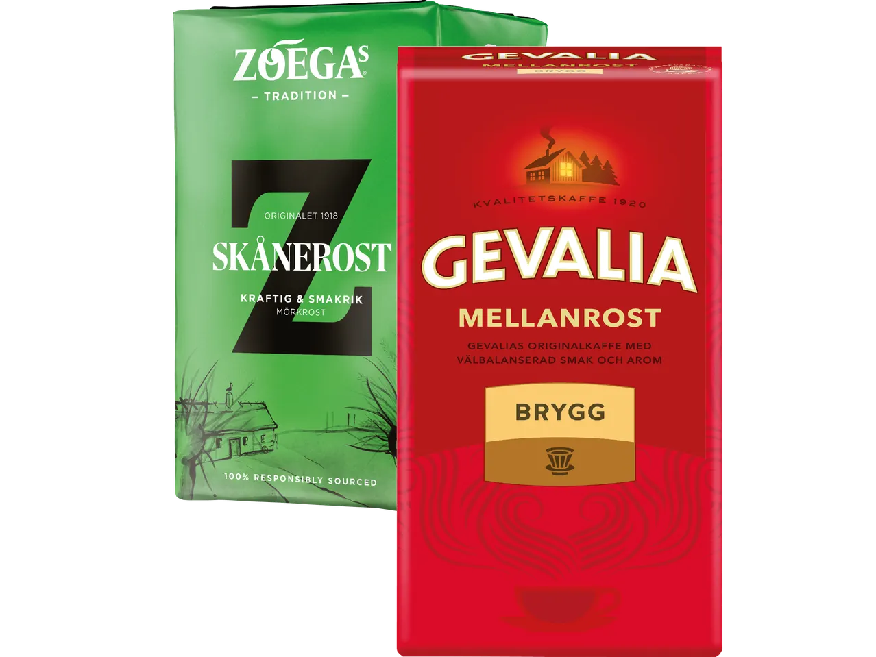 Bryggkaffe från Gevalia eller Zoegas hos Lidl