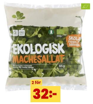 Mache Sallad Eko 2 för 32 kr hos City Gross