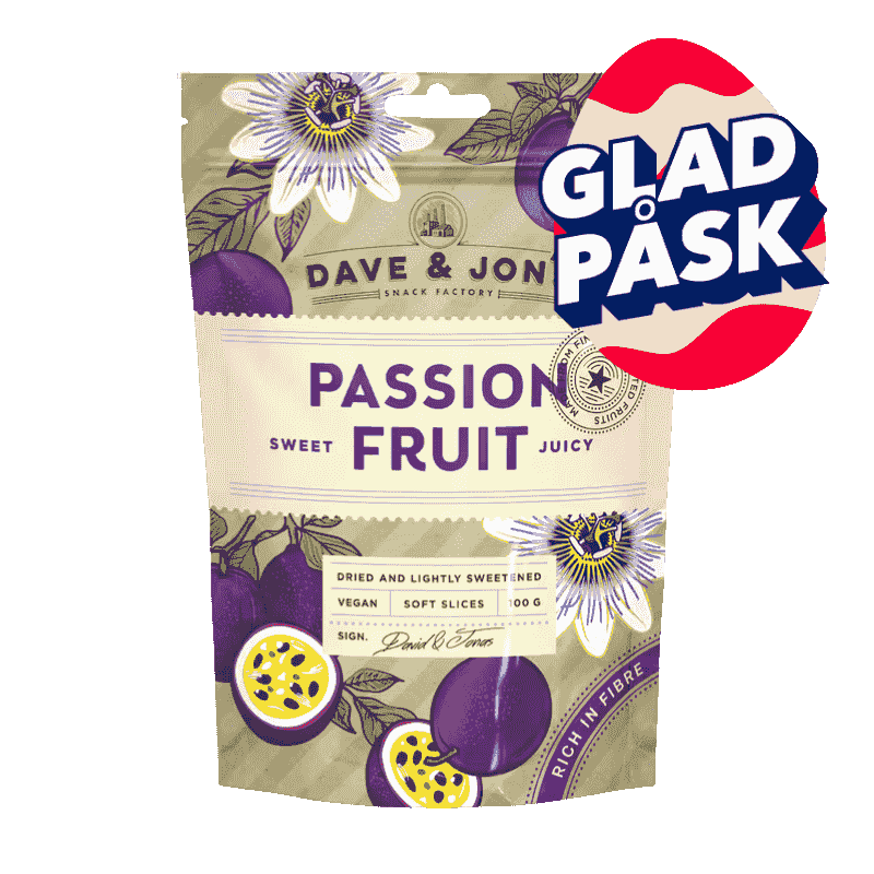 Torkad Passionsfrukt 100 g från Dave & Jon's Gratis