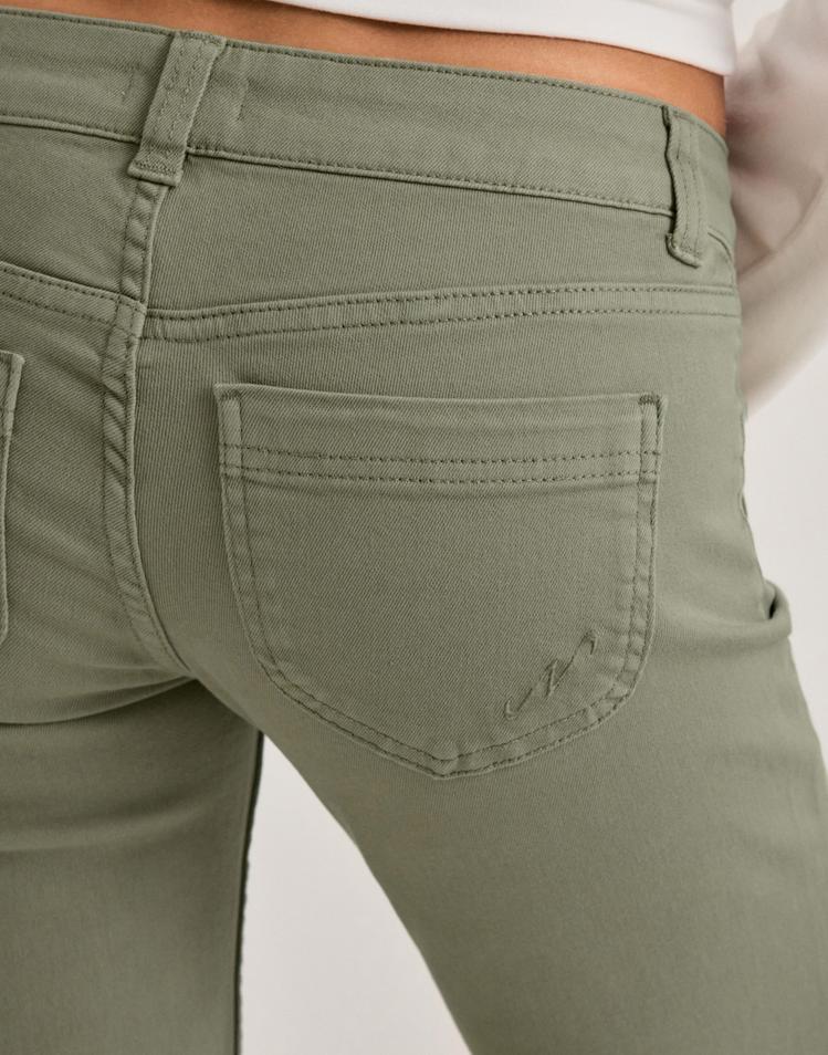 Nelly Super Low Bootcut Jeans Green