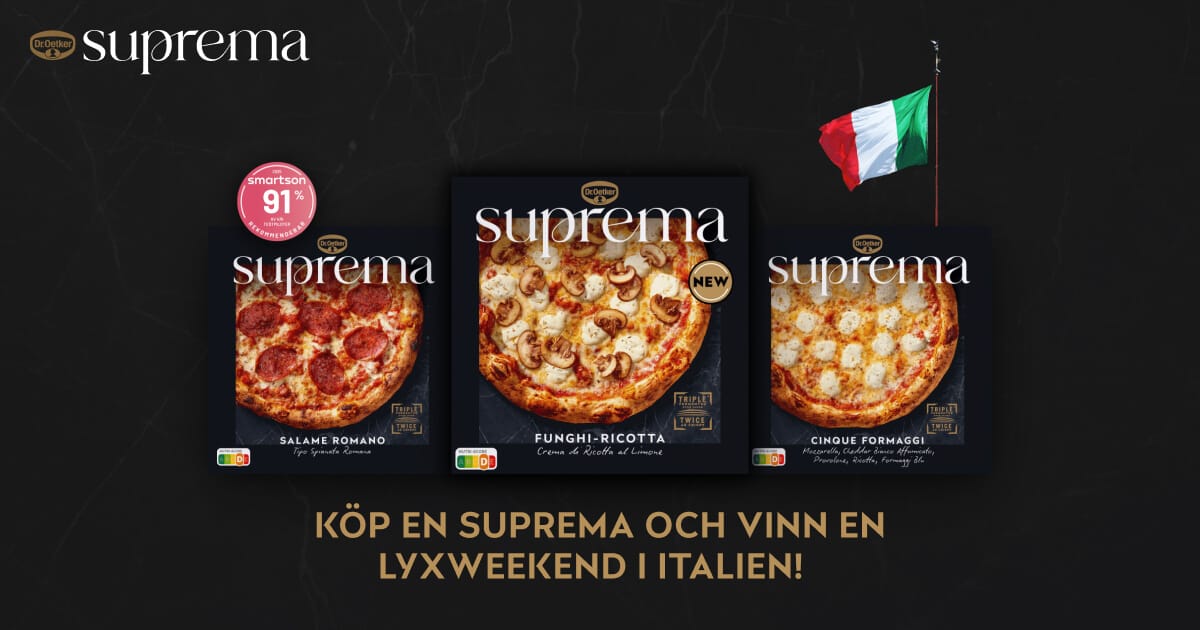 Köp en Suprema och vinn en lyxweekend i Italien!